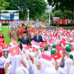 Upacara Kenegaraan Sambut Kedatangan Sekjen PKV Tô Lâm di Istana Merdeka Jakarta