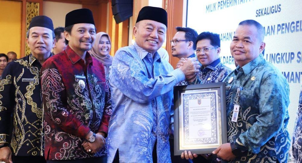 Sekretariat DPRD Provinsi Kalsel Raih Penghargaan Pengelolaan Barang Milik Daerah Terbaik