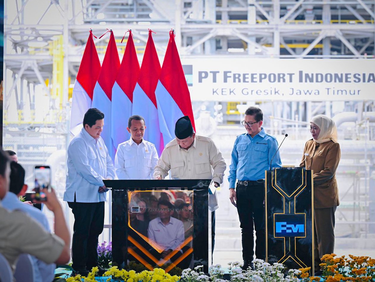 Resmikan Pabrik Pemurnian Logam Mulia, Presiden Prabowo Tegaskan Komitmen Hilirisasi