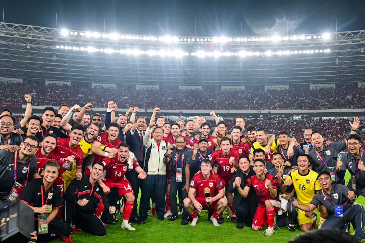 Unggul 1-0, Presiden Prabowo Apresiasi Perjuangan Timnas Indonesia Usai Laga Kontra Bahrain