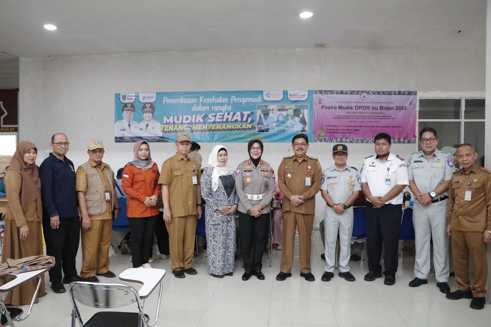 Dinkes Kalsel Periksa Kesehatan Pengemudi Bus Jelang Mudik Lebaran
