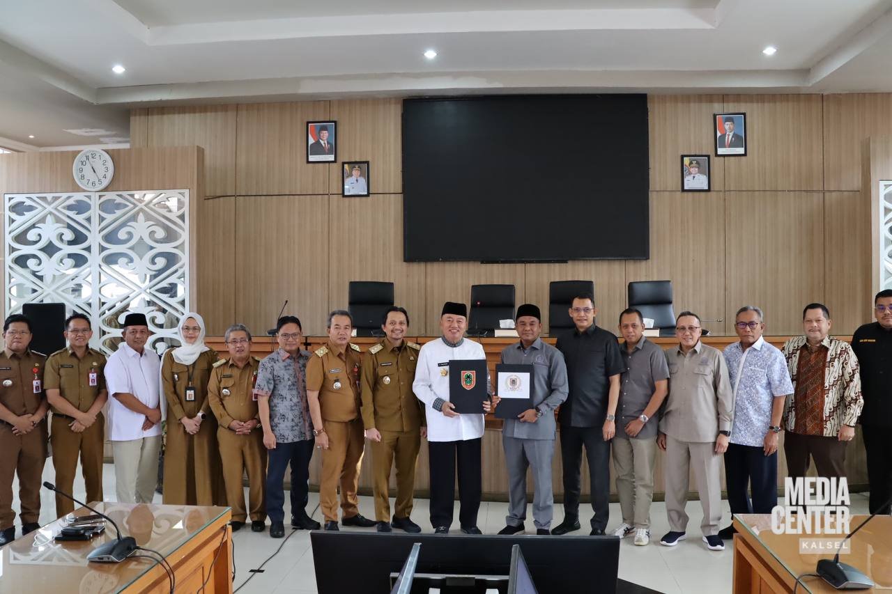 Gubernur Kalimantan Selatan Tandatangani Nota Kesepakatan RPJMD Tahun 2025-2029