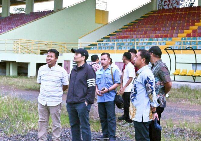 Wakil Gubernur Kalsel Tinjau Perbaikan Stadion 17 Mei Banjarmasin