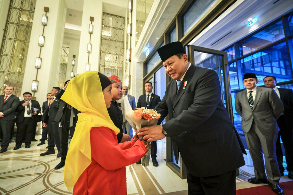 Diantar Raja Abdullah II, Presiden Prabowo Disambut Antusias oleh Diaspora Indonesia