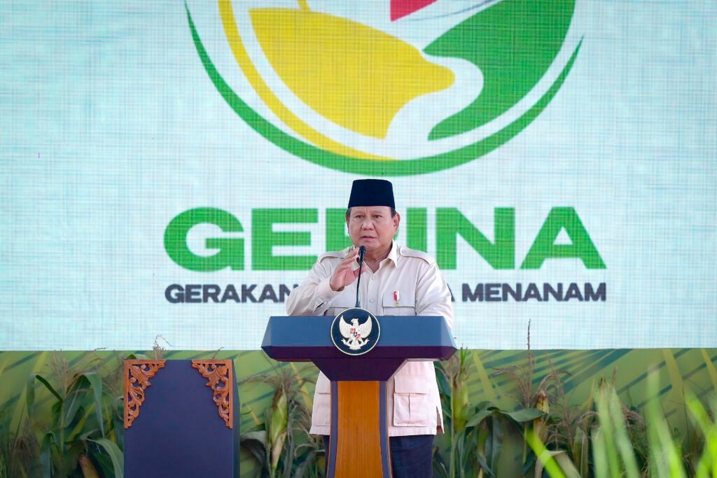 Luncurkan Gerina, Presiden Apresiasi Partisipasi Aktif Wujudkan Ketahanan Pangan Nasional