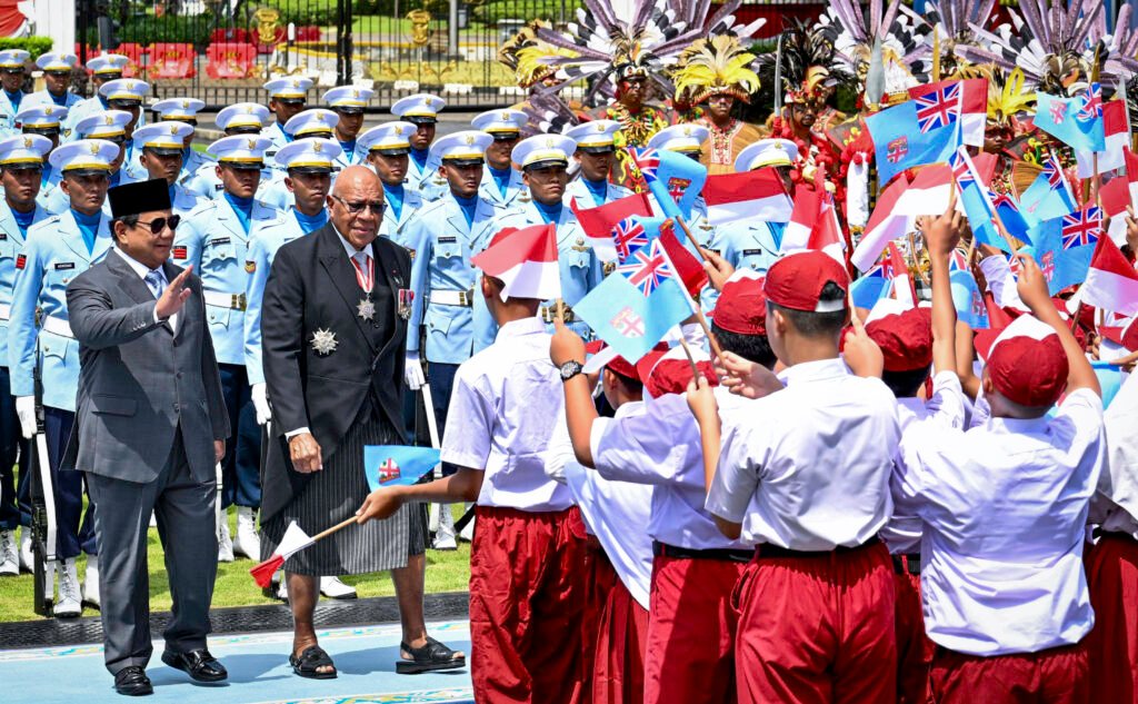 Presiden Prabowo Sambut Kunjungan Resmi PM Rabuka di Istana Merdeka