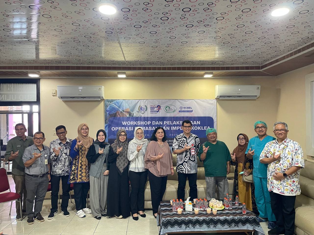 RSUD Ulin Berkolaborasi Dengan PT Nobel Lakukan Workshop dan Operasi Pemasangan Implan Koklea