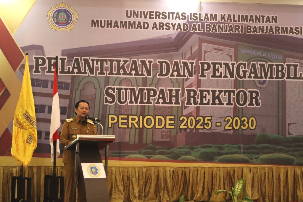 Pelantikan Rektor Uniska, Wakil Gubernur Hasnuryadi: Siapkan Generasi Muda yang Mampu Ciptakan Lapangan Kerja