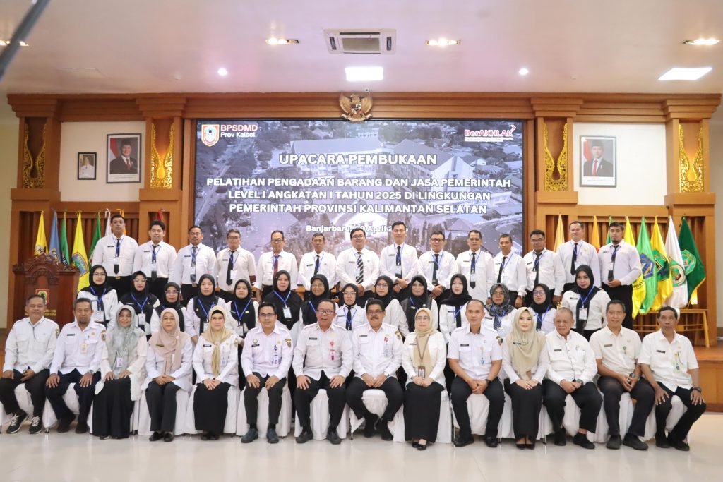 BPSDMD Kalsel Buka Pelatihan Pengadaan Barang dan Jasa Angkatan I Tahun 2025
