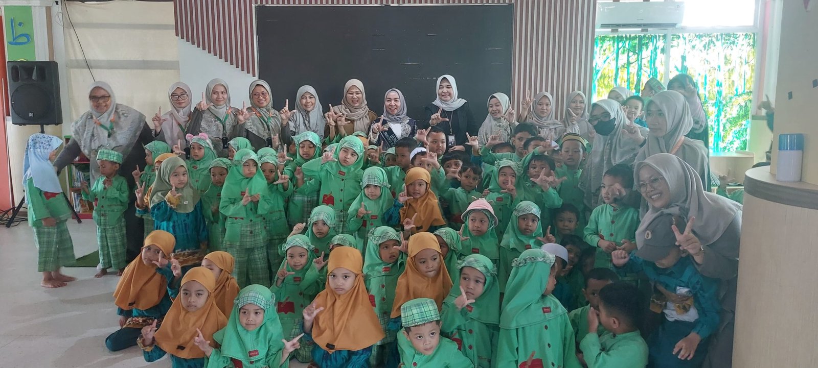 Fasilitas Perpustakaan Anak Milik Dispersip Mendapat Apresiasi dari Bunda Literasi Kalsel