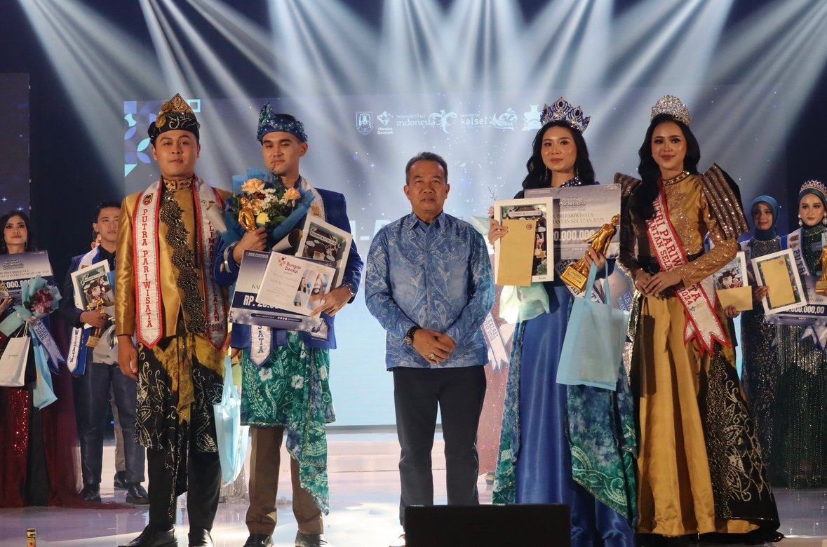 Irfan dan Jackleen Resmi Menyandang Gelar Putra dan Putri Pariwisata Kalsel 2025