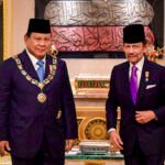 Presiden Prabowo Subianto Terima Bintang Kebesaran Tertinggi Brunei Darussalam dari Sultan Hassanal Bolkiah