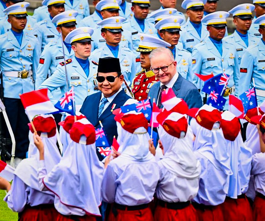 Kunjungan Perdana Pasca Terpilih Kembali, PM Albanese Disambut Meriah di Istana Merdeka Jakarta