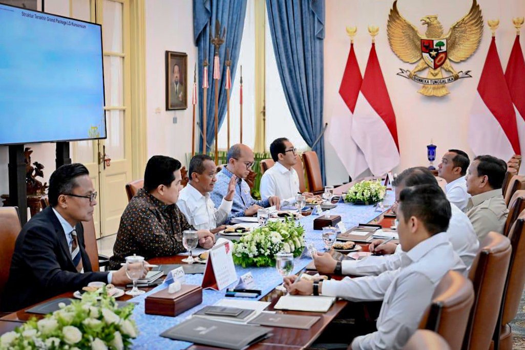Presiden Prabowo Pimpin Ratas Percepatan Hilirisasi: Konsorsium Huayou dan CATL Siap Jalankan Green Package