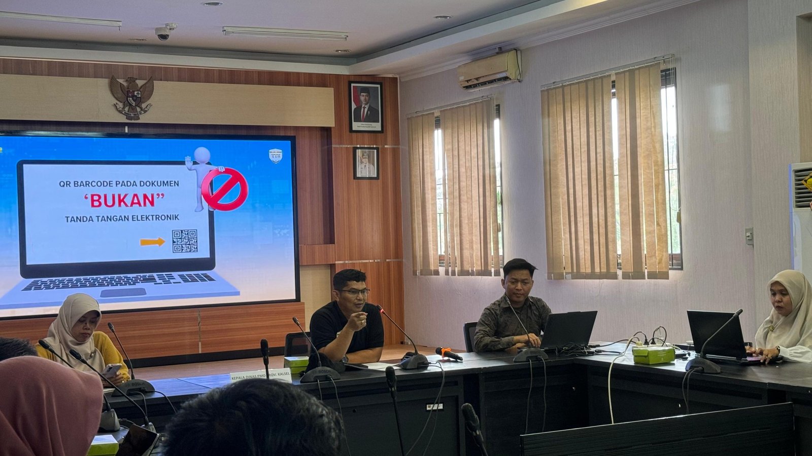 Tingkatkan Akuntabilitas Kinerja PNS, Diskominfo Kalsel Sosialisasikan Penggunaan TTE ke Dinas PMD Kalsel
