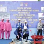 Bupati Andi Rudi Latif Apresiasi Ground Breaking Markas Unit Patroli Ditpolairud Polda Kalsel di Muara Bunati