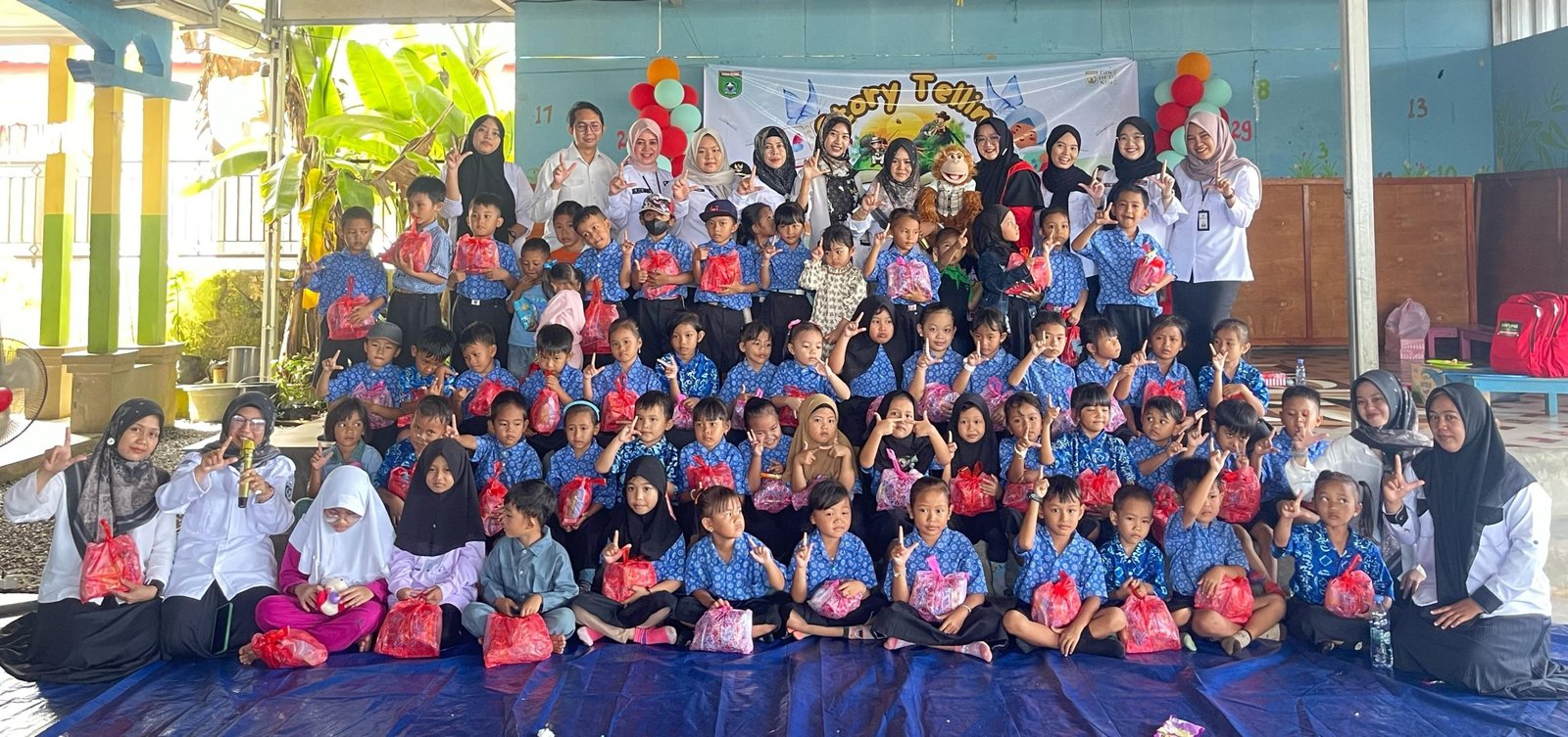 Tanah Bumbu Hidupkan Imajinasi Anak Lewat Kegiatan Story Telling di TK Ganda Suli
