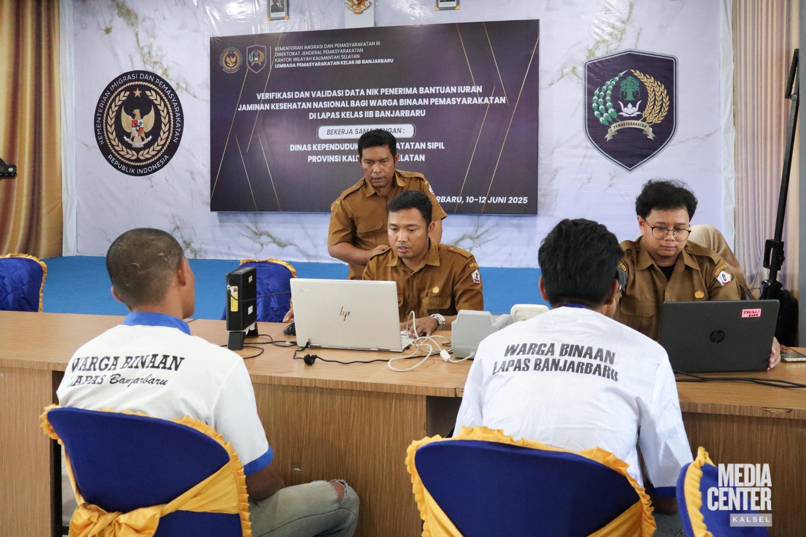Disdukcapil Kalsel Bersama Lapas Banjarbaru Lakukan Verifikasi dan Validasi Data NIK Warga Binaan