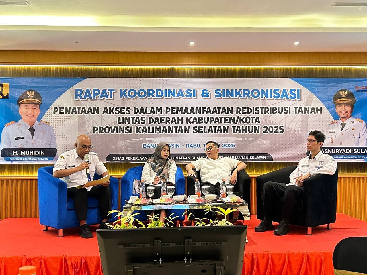 Rakor Pertanahan 2025, Pemprov Kalsel Dorong Pemanfaatan Redistribusi Tanah Lebih Produktif