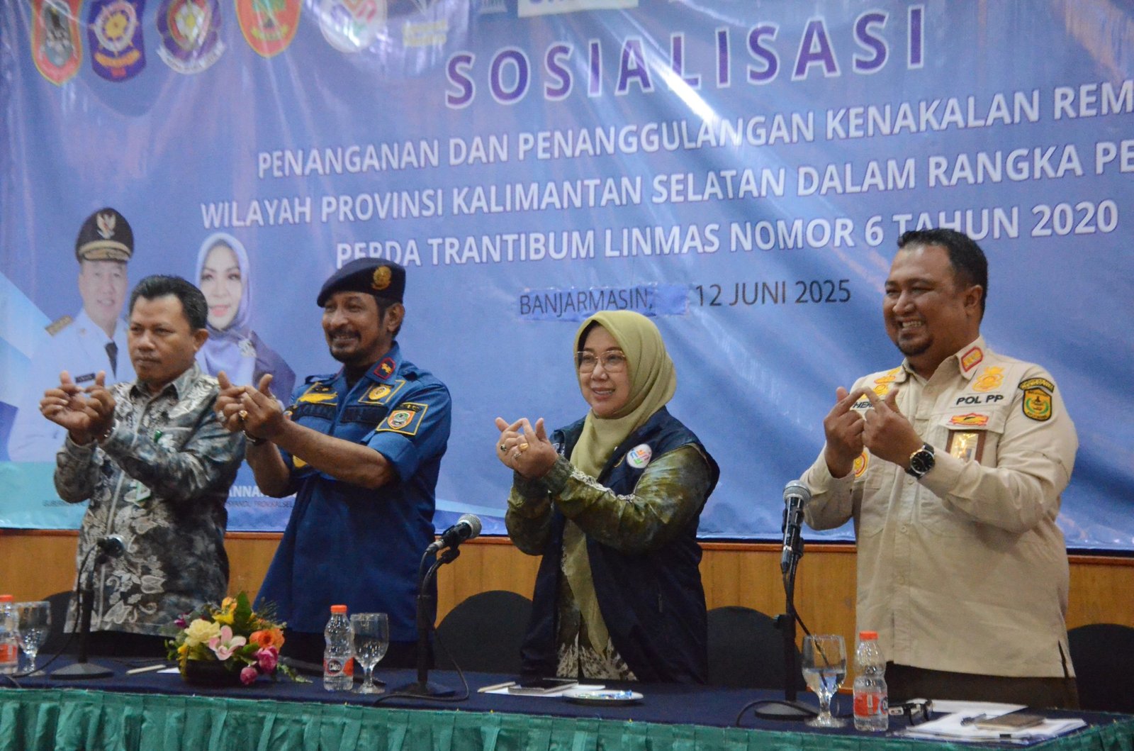 Tegakkan Trantibum Linmas dan Implementasi Posyandu 6 SPM, Satpol PP Damkar Kalsel Sosialisasikan Penanganan dan Penanggulangan Kenakalan Remaja