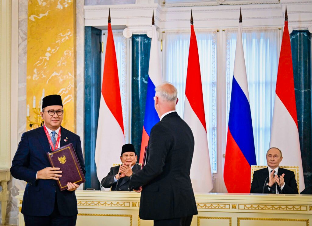 Presiden Prabowo dan Presiden Putin Saksikan Pertukaran MoU Strategis, Tegaskan Arah Baru Kemitraan Indonesia–Rusia