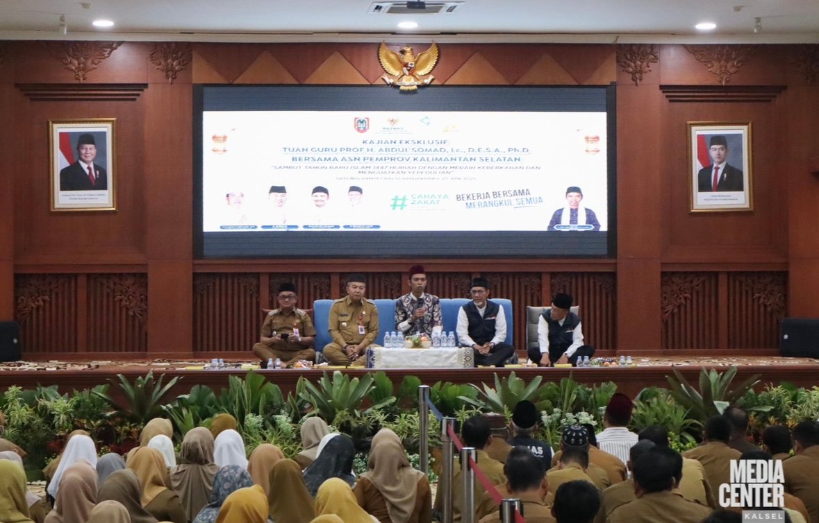 Sambut Tahun Baru Islam 1447 H, Pemprov Kalsel Gelar Kajian Eksklusif Bersama Ustadz Abdul Somad