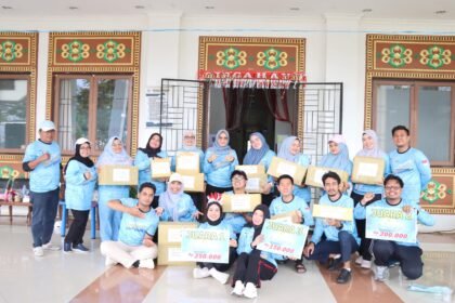 Peringati Harjad dan HUT RI, DPPPAKB Kalsel Gelar Aneka Lomba Antar Karyawan