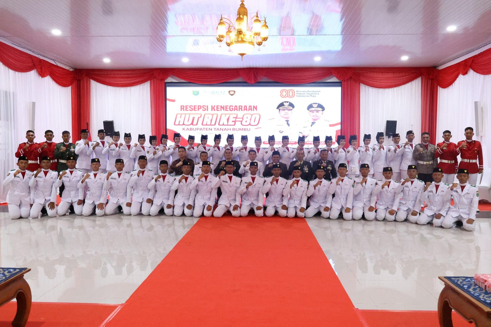 Pemkab Tanah Bumbu Gelar Resepsi Kenegaraan HUT ke-80 Republik Indonesia