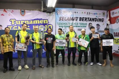 Turnamen Tenis Meja dan Domino DPRD Kalsel Sukses Cetak Juara Baru dan Bibit Atlet Muda