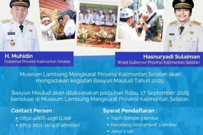 Pemprov Kalsel Akan Gelar Baayun Maulud 2025, Pendaftaran Peserta Dibuka Hingga 11 September