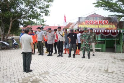 BPBD Kalsel Tinjau Pos Lapangan Penanganan Karhutla di Kecamatan Daha Barat Kabupaten HSS