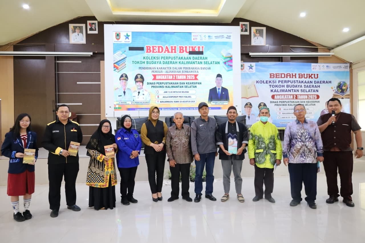 Bedah Buku Angkatan Kedua, Dispersip Kalsel Angkat Nilai Karakter dari Peribahasa Banjar