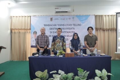 Bimtek Storytelling, Dispar Kalsel Bekali Pokdarwis Tingkatkan Daya Tarik Wisata