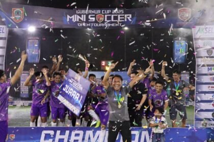 Gubernur Cup 2025 Mini Soccer Sukses Digelar, BBU BAM FC Raih Juara Pertama