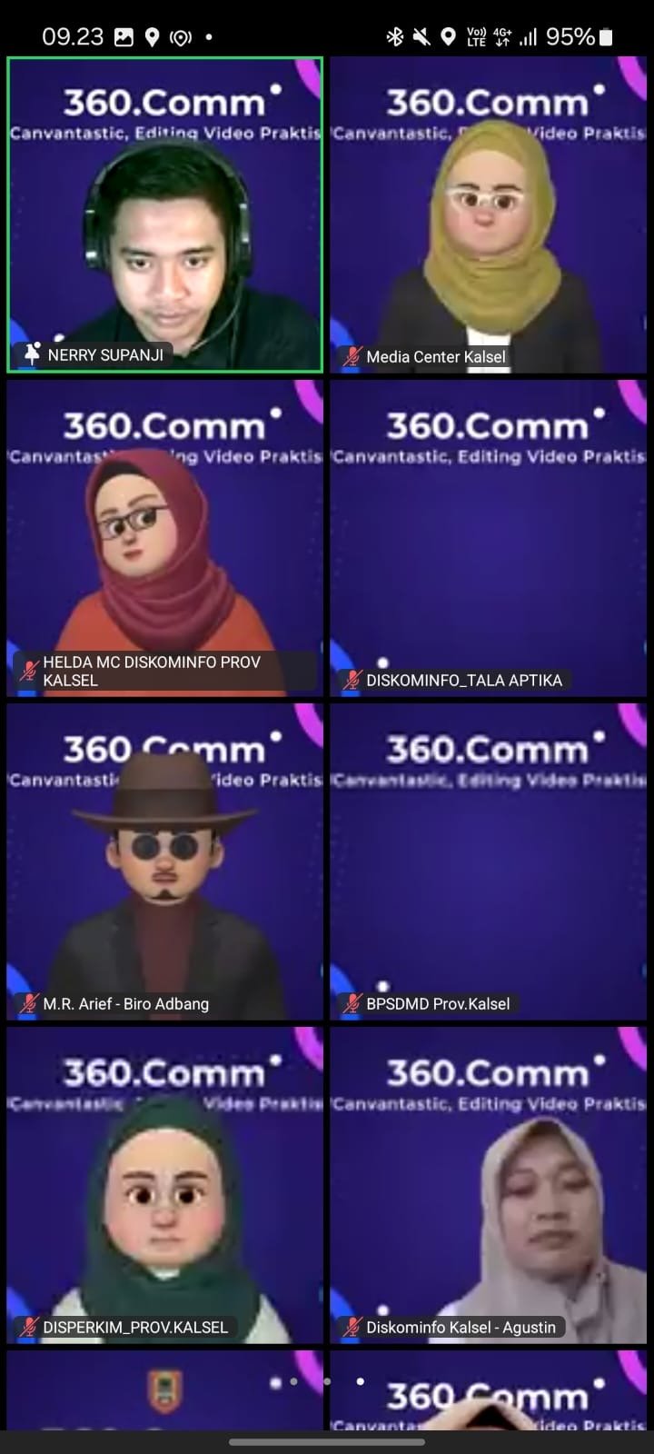 Webinar 360°.Comm, Manfaatkan Aplikasi Canva untuk Editing Video Praktis
