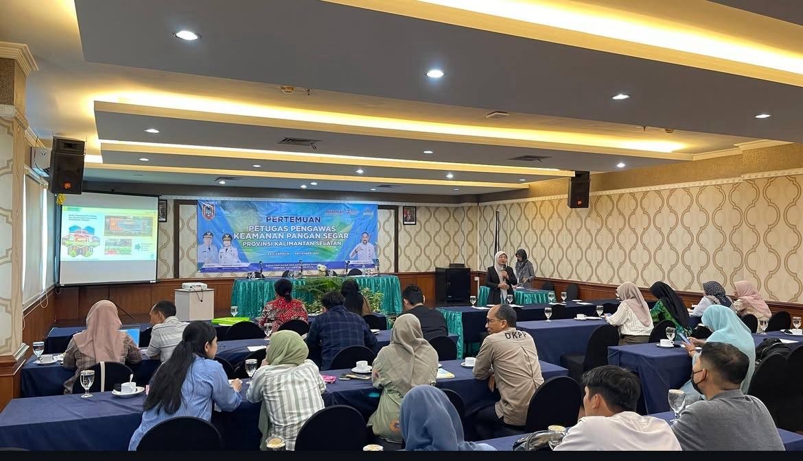 Perkuat Pengawasan, DPKP Kalsel Gelar Pertemuan Petugas Keamanan Pangan Segar se-Kabupaten/Kota