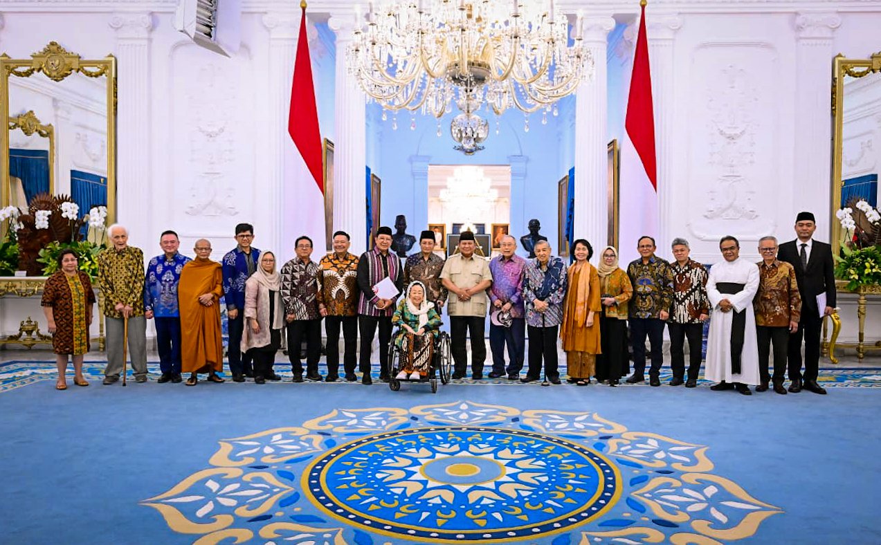 Presiden Prabowo Terima Tokoh Gerakan Nurani Bangsa di Istana Merdeka