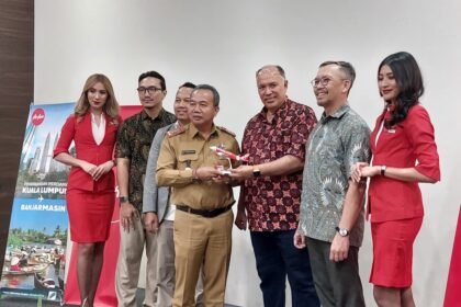 Gubernur Muhidin: Penerbangan Langsung Banjarmasin–Kuala Lumpur, AirAsia Buka Peluang Besar bagi Kalsel