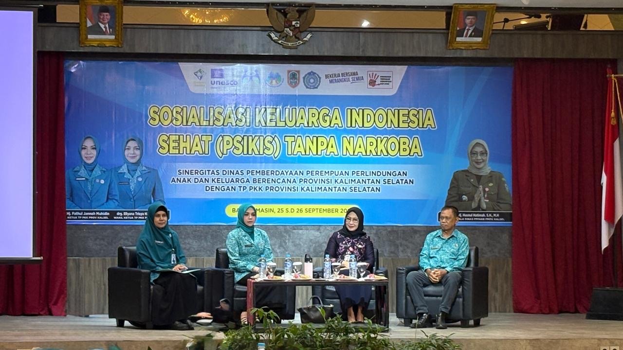 DP3AKB dan TP PKK Kalsel Berkolaborasi Sosialisasikan Keluarga Indonesia Sehat Tanpa Narkoba