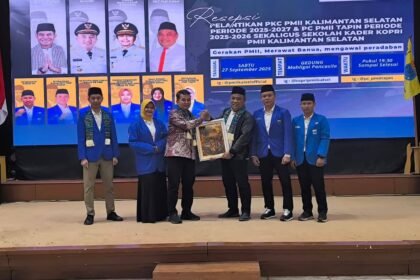 Pelantikan Pengurus Koordinator Cabang PMII Kalsel, Miftahul Chair Tegaskan Pentingnya Regenerasi dan Peran Perempuan dalam Pembangunan