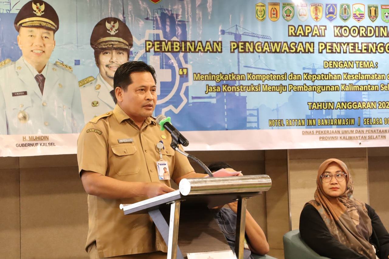 Jaga Mutu dan Keamanan Pembangunan, Pemprov Kalsel Gelar Rakor Pengawasan Jasa Konstruksi