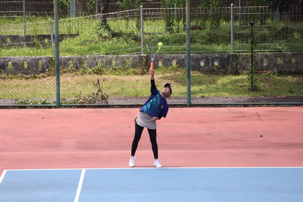 Regu Tenis Putri Kalsel Tembus Semifinal PORNAS XVII KORPRI Usai Bungkam Papua Barat
