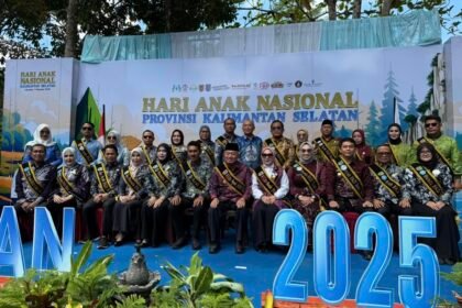Peringatan HAN Provinsi Kalsel di Loksado, Gubernur H. Muhidin : Pastikan Anak-Anak Mendapat Haknya Secara Utuh