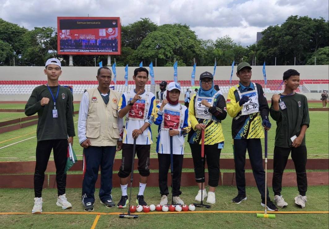 Kalahkan Kaltim, Tim Gateball Double Campuran Masuk Semifinal Pornas Korpri XVII Palembang