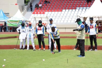 Gateball Korpri Kalsel Sumbang Medali Pertama Pornas XVII Pelembang