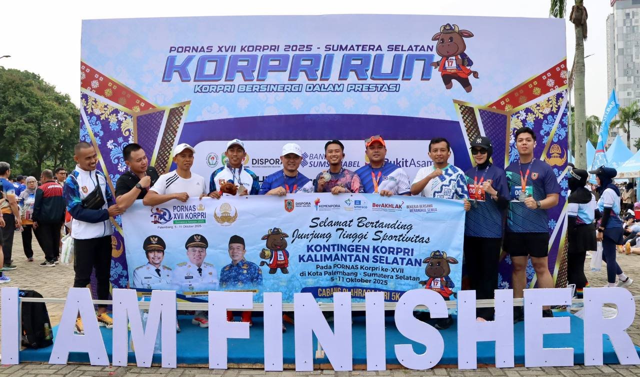 Yanuar Prihantoro Bawa Medali Perak Lari 5K untuk Kalimantan Selatan di Pornas Korpri XVII Sumsel
