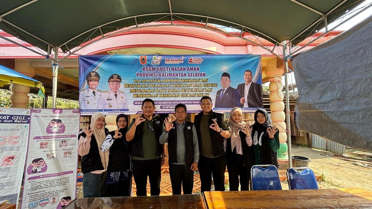 RSGM Gusti Hasan Aman Gelar Bakti Sosial Penyuluhan dan Pemeriksaan Gigi di Tanah Bumbu