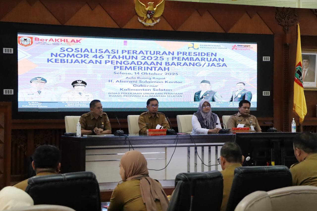 Sosialisasi Perpres Nomor 46 Tahun 2025, Dinas PUPR Kalsel Perkuat Tata Kelola Pengadaan Barang/Jasa Pemerintah
