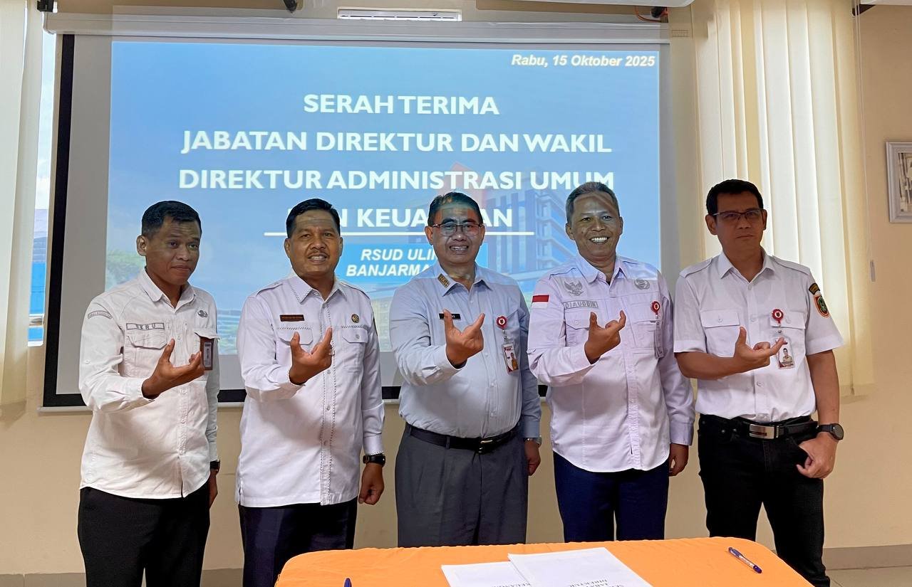 Sertijab Direktur RSUD Ulin, Momentum Perkuat Sinergi dan Profesionalisme Pelayanan