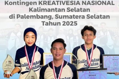 Tiga Inovator Muda Kalsel Ukir Prestasi di Kreativesia Tingkat Nasional